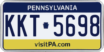 PA license plate KKT5698