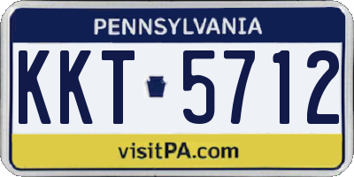 PA license plate KKT5712