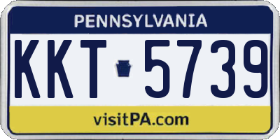 PA license plate KKT5739