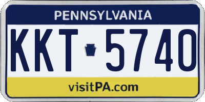 PA license plate KKT5740