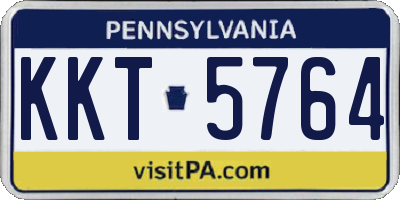 PA license plate KKT5764