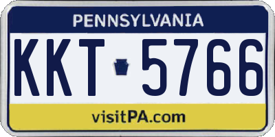 PA license plate KKT5766