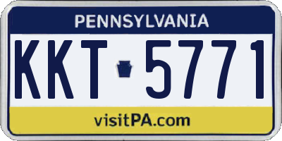 PA license plate KKT5771