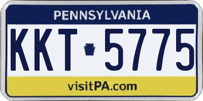 PA license plate KKT5775