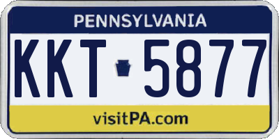 PA license plate KKT5877