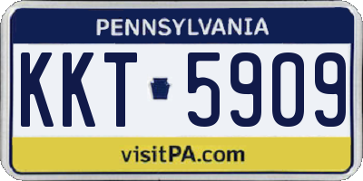 PA license plate KKT5909