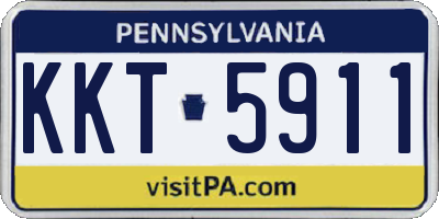 PA license plate KKT5911