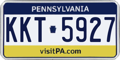 PA license plate KKT5927
