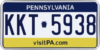 PA license plate KKT5938