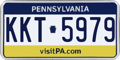 PA license plate KKT5979