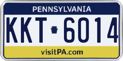 PA license plate KKT6014