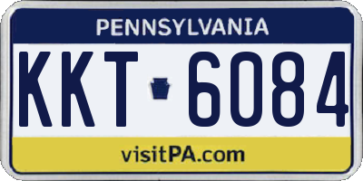PA license plate KKT6084