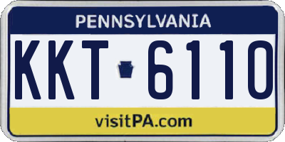 PA license plate KKT6110