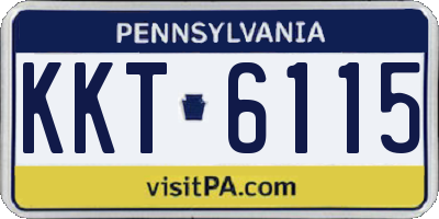 PA license plate KKT6115