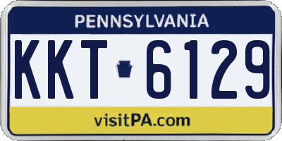 PA license plate KKT6129