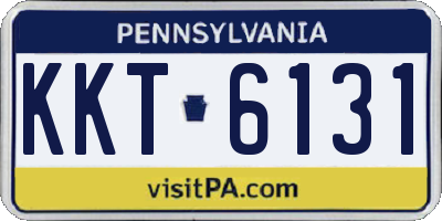 PA license plate KKT6131