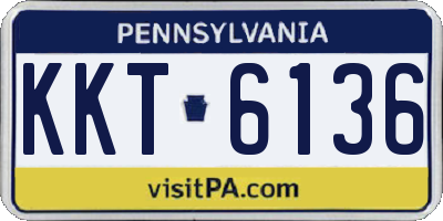 PA license plate KKT6136
