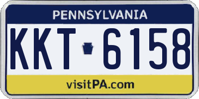 PA license plate KKT6158