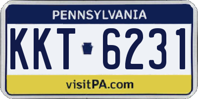 PA license plate KKT6231