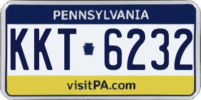PA license plate KKT6232