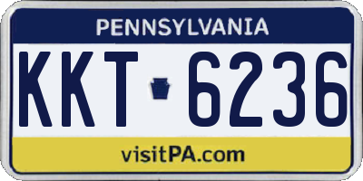 PA license plate KKT6236