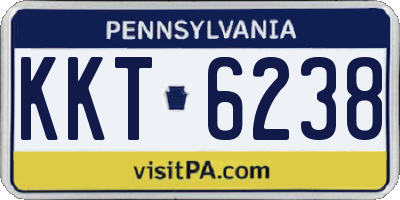 PA license plate KKT6238