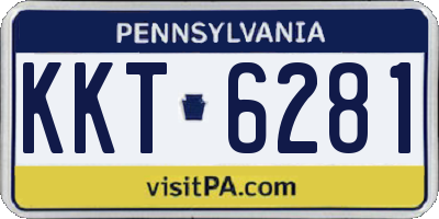 PA license plate KKT6281