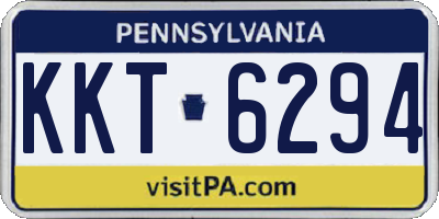 PA license plate KKT6294