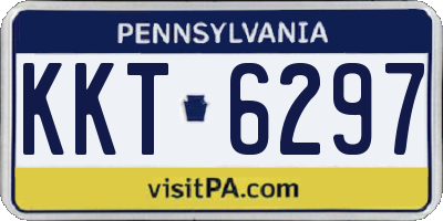 PA license plate KKT6297
