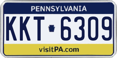 PA license plate KKT6309
