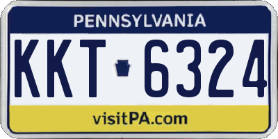 PA license plate KKT6324