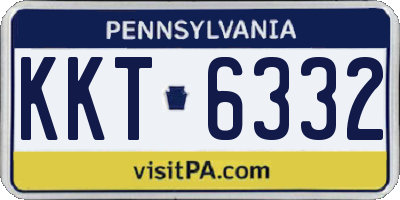 PA license plate KKT6332