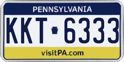 PA license plate KKT6333