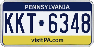PA license plate KKT6348