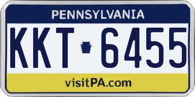 PA license plate KKT6455