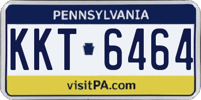 PA license plate KKT6464