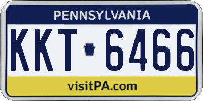 PA license plate KKT6466