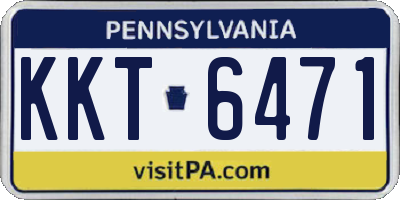 PA license plate KKT6471