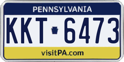 PA license plate KKT6473
