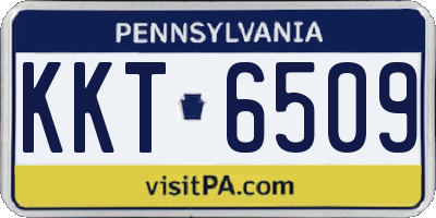 PA license plate KKT6509