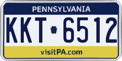 PA license plate KKT6512