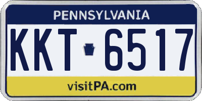 PA license plate KKT6517