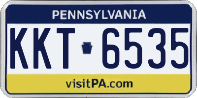 PA license plate KKT6535