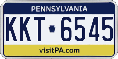 PA license plate KKT6545