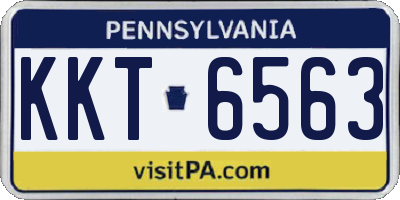 PA license plate KKT6563