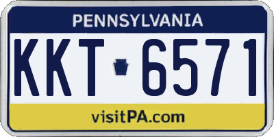 PA license plate KKT6571