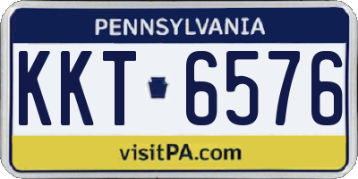 PA license plate KKT6576