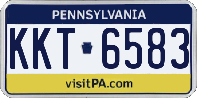 PA license plate KKT6583