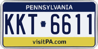 PA license plate KKT6611