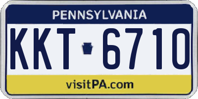 PA license plate KKT6710